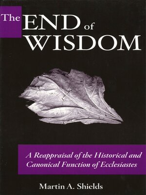 cover image of The End of Wisdom